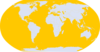 Yellow World Map Clip Art