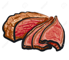 Roast Beef Sandwich Clipart Image