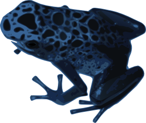 Azureus Frog Clip Art