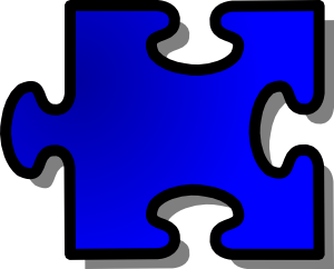 Blue Jigsaw Puzzle Piece Clip Art