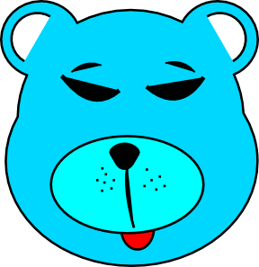Blue Bear Clip Art