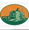 Old Fashioned Plow Clipart Image