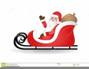 Santa And Sled Clipart Image