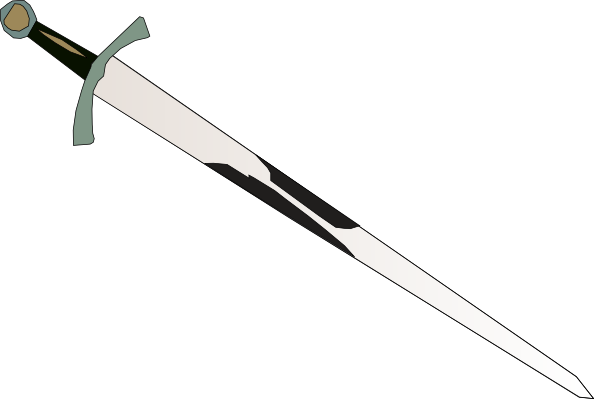 Black Grey Sword Clip Art at Clker.com - vector clip art online