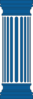 6 - Dark Blue Column Clip Art