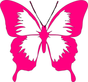 Pink Butterfly Clip Art