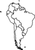 South America Outline Clip Art
