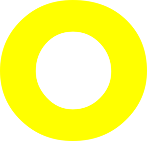 Yellow O Clip Art