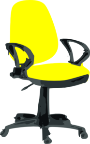 Yellow Desk Chair Clip Art