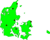 Denmark Outline Map Clip Art