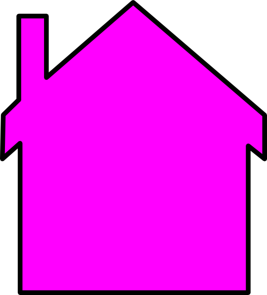 Pink House Logo-gook Clip Art at Clker.com - vector clip art online