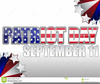 September Remembrance Clipart Image