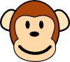 Happy Monkey Clip Art