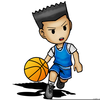 Boy Basketball Player Clipart Image