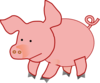 Fat Pig 1 Clip Art