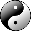 Yin Yang 2 Clip Art