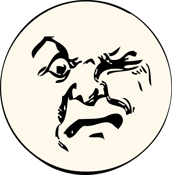 Angry Moon Clip Art at Clker.com - vector clip art online, royalty free