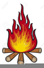 Campfire Cartoon Clipart Image