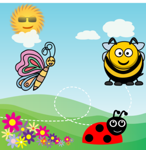 Insect Background Clip Art