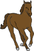 Running Horse 3 Clip Art