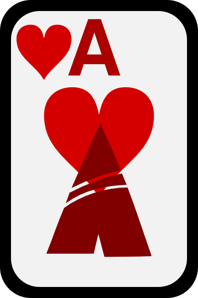 Ace Of Hearts Clip Art at Clker.com - vector clip art online, royalty