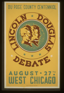Lincoln Douglas Debate Du Page County Centennial, August 27th, West Chicago / Kreger. Image