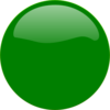 Green Glossy Circle Clip Art