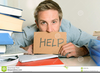 Free Clipart Stressed Student Image