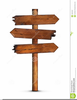 Blank Signpost Clipart Image
