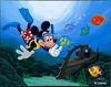 Mickey Mouse Diver Clipart Image