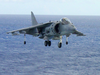 An Av-8 Harrier Approaches The Ship S Flight Deck Image