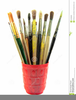 Paint Brushes Clipart Image