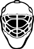 Goalie Mask Simple Outline Clip Art