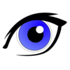 Blue Eye With Eyeliner Clip Art