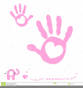 Baby Foot And Hand Print Clipart Image