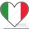 Italian Flags Free Clipart Image