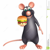 Rat Burger Clipart Image