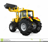 Yellow Backhoe Clipart Image