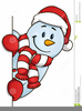 Free Surprised Snowman Clipart Image