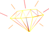 White Diamond, Fire, Red Clip Art