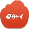 Fish Skeleton Icon Image