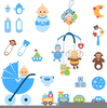 Baby Boy Items Clipart Image