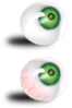 Eyeballs Green And Bloodshot Clip Art