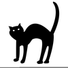 Animated Halloween Cat Clipart Image