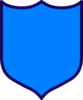 Dark Blue Shield Clip Art