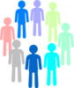 Population Color Group Clip Art