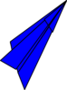 Blue Paper Plane Clip Art