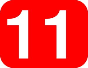 Number 10 Red Background Clip Art