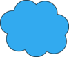 Blue Cloud Clip Art