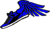 Running Shoe With Wings Clip Art